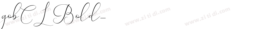 gobCL Bold字体转换
